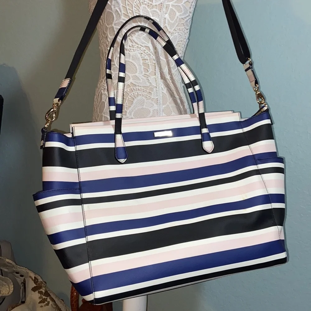 Kate Spade Striped Kaylie grove street Diaper Baby Bag